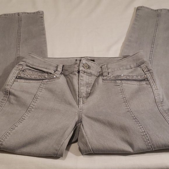 WHITE HOUSE BLACK MARKET EMBELLISHED SLIM ANKLE JE - Picture 8 of 8